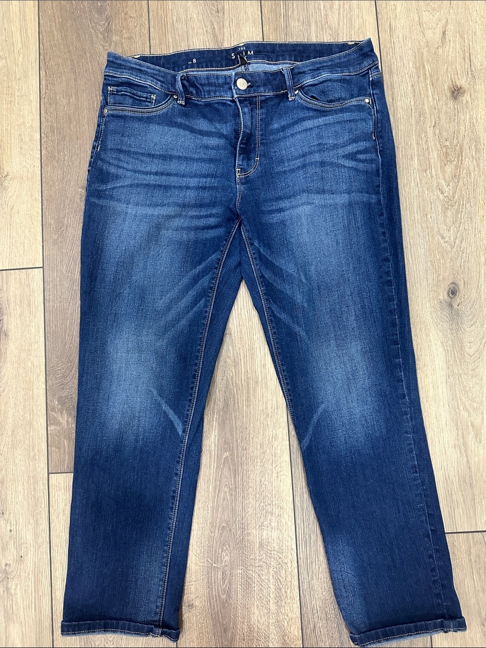 White House Black Market Dark Blue Slim Ankle Jeans